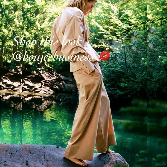 ZARA Poplin Pants - Picture 1 of 8